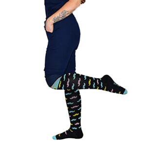 Compression Socks for Nurses | Womens Graduated Compression Support - Improves Circulation, Blood Flow, and Soothes Aching Feet