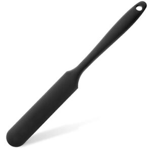Non-Stick Wax Spatulas Large Wax Sticks Silicone Waxing Craft Sticks Reusable Scraper Hair Removal Waxing Applicator Large Area Hard Wax Sticks for Body Use on Salon and Home (Black)