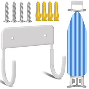 Ironing Board Wall Mount Ironing Board Hanger Wall Mount for Laundry Rooms ,White