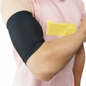 Luwint Compression Upper Arm Sleeve – Biceps/ Triceps Tendon Brace Support for Workout, Cycle, Basketball, Volleyball, 1 Pair (XL)