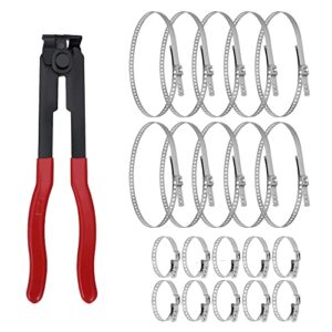 Alpha Rider For Auto / ATV CV Joint Axle Boot Clamp Pliers Tool with 20 Crimp Bands -Ear Type Extension For Most Cars