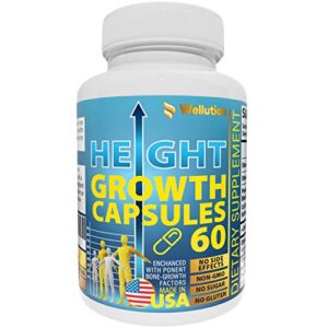Height Growth Maximizer - Natural Height Pills to Grow Taller - Made in USA - Growth Pills with Calcium for Bone Strength - Get Taller Supplement That Increases Bone Growth - Free of Growth Hormone