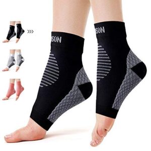 Plantar Fasciitis Sock with arch support Compression Foot Sleeve for Men & Women ankle brace Plantar Fasciitis Compression sleeves for Aching Feet & Heel Pain Relief (Black, XX-Large)