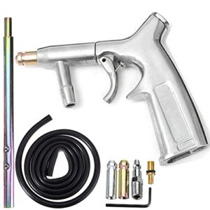 Jewboer Sand Blaster Gun Kit,Sandblaster Gun for Sandblasting Cabinet Machine Abrasive Blaster with Ceramic Nozzle,Siphon Feed