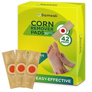 Samsali Corn Remover, Corn Feet Remover, 42 Corn Remover, Corn Removers for Feet and Toe, Toe Corn and Callus Removal, Best Corn Remover for Foot Corn Removal, 42 Pack