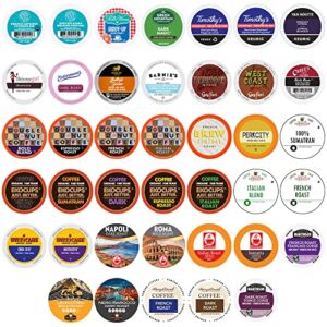 Perfect Samplers Coffee Pod, Dark Roast & Bold Flavors, Single Serve Cups for Keurig K Cup Machines, Robust Assortment, Variety Pack, 40 Count