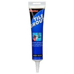 Red Devil 0425 Pre-Mixed Tile Grout Squeeze Tube, 5.5 oz., White