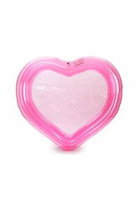 FUNBOY HRT PINKHEART Giant Inflatable Clear Pink Heart Kiddie, Year-Round Fun and Entertainment, Perfect for Ball Pits and Swimming Pools