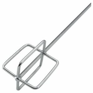 QEP 61205 24 in. Professional Chrome-Plated Steel Thinset and Grout Mixing Paddle for Corded Drills