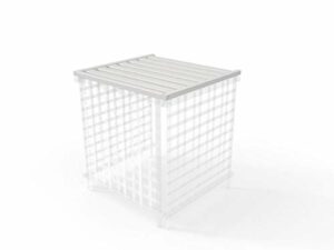 Zippity Outdoor Products ZP19053 Liberty Lattice Slatted Rooftop Accessory, White