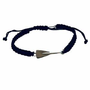 Row Oar Charm Bracelet, Rowing Jewelry, Adjustable Rope Oar Charm Bracelet for Men and Women Rowers