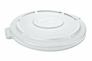 Rubbermaid Commercial FG261960WHT BRUTE Heavy-Duty Round Waste/Utility Container, 20-gallon Lid, White