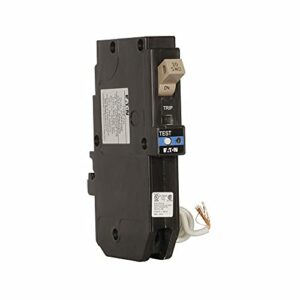 Eaton Cutler-Hammer Eaton CHFN120DF (New Version of CHFAFGF120) Pigtail Connection Dual Function AFCI/GFCI Circuit Breaker 1-Pole 20 Amp 120 Volt AC (1), White