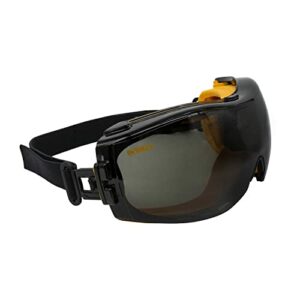 DEWALT - DPG82-21C Dewalt DPG82-21 Concealer Smoke Anti-Fog Dual Mold Safety Goggle Smoke Lens