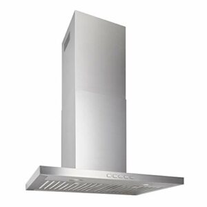 Broan-NuTone BWT2304SS 30-inch Wall-Mount Convertible Chimney-Style T-Shape Range Hood with 3-Speed Exhaust Fan and Light, 450 Max Blower CFM, Stainless Steel