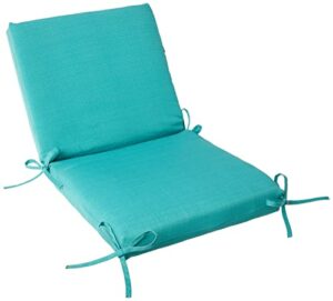 Pillow Perfect 507033 Outdoor/Indoor Forsyth Pool Square Corner Chair Cushion, 36.5