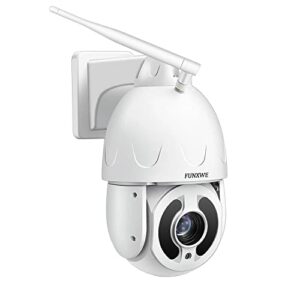 5MP 30X Optical Zoom WiFi Security PTZ Camera ​Wireless Wired CCTV Surveillance with Onvif Two Way Audio, Motion Detection Auto Tracking, Color Night Vision 330ft