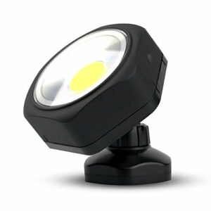 PowerFirefly 250 Lumens COB LED Rotating Work Light with Strong Magnetic Base, Ultra Bright Magnetic LED Light, Magnet Light, Spotlight for Car Repair, Workshop, Home Using and Emergency