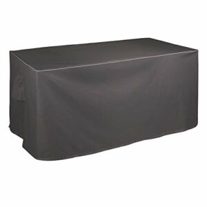 Leader Accessories Waterproof Deck Box/Storage Ottoman Bench Cover for Keter/Lifetime/Suncast/Rubbermaid Deck Box (XL 62in Lx 29in Wx 25in H, Grey)