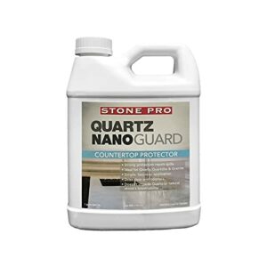 Stone Pro Quartz Nano Guard, Countertop Sealer for Granite, Quartz & Quartzite, Protector Against Oil and Water Borne Stains(1 Quart / 32 oz.)