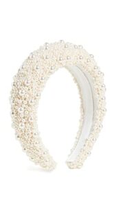 Jennifer Behr Women's Marijeta Headband, Pearl, Off White, One Size