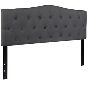 Flash Furniture Upholstered Headboard, Queen, Dark Gray