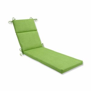 Pillow Perfect Outdoor/Indoor Baja Linen Lime Chaise Lounge Cushion, 1 Count (Pack of 1), Green