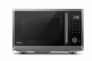 TOSHIBA ML2-EC10SA(BS) 8-in-1 Countertop Microwave with Air Fryer Microwave Combo, Convection, Broil, Odor removal, Mute Function, 12.4