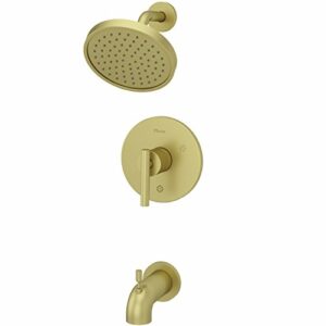 Pfister LG898NCBG Contempra 1-Handle Tub and Shower Trim, Brushed Gold