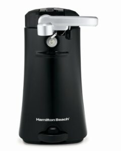 Hamilton Beach OpenStation Electric Automatic Can Opener for Kitchen with Multi-Tool and Jar Lid Remover, Auto Shutoff, Cord Storage, and Sure Cut Technology, Black