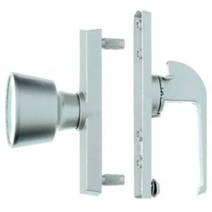 Wright Products V670WH VF333FB Florida Bronze Free Hanging Push Button Handle Universal Knob Latch, White
