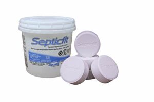 Septicfit Septic Chlorine Tablet - 6 Tablet Pail - 2 lbs - NOT for USE in Swimming Pools