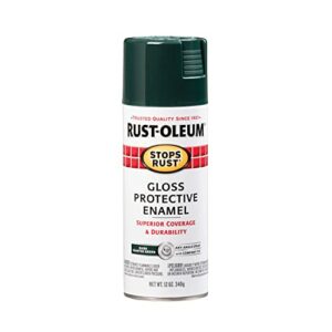 Rust-Oleum 7733830 Stops Rust Spray Paint, 12-Ounce, Gloss Dark Hunter