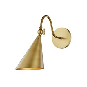 Mitzi H285101-AGB Lupe Wall Sconce, Brass