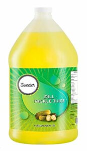 Dill Pickle Juice, Brine For Leg Muscle Cramps, Bloody Marys, Strong Vinegar Salt Shot Large Size 1 Gallon