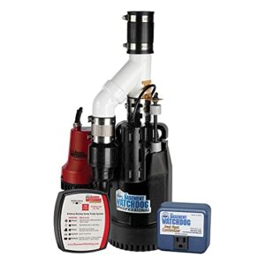 THE BASEMENT WATCHDOG Combo Model CITE-33 1/3 HP Primary and Battery Backup Sump Pump System with 24 Hour a Day Monitoring Controller