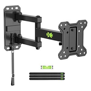 USX MOUNT Lockable RV TV Mount for Most 10-26 Inch Flat Screens TV&Monitor for Camper Travel Trailer Boat Motorhomes Full Motion Bracket up to33 Lbs Vesa100x100mm Wall Mount Quick Release Easy Locking