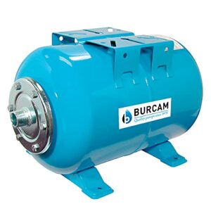 B BURCAM QUALITY PUMPS SINCE 1978 600650BZ 6.6 Gallon Horizontal Pressure Tank, Steel