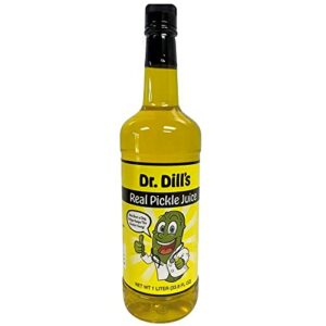 Deli Direct Dr. Dill Pickle Juice 32 oz, Pickle Juice for Leg Cramps, Sour Pickle Juice, Made from Real Dill Pickles, Pickle Shots for Cramps