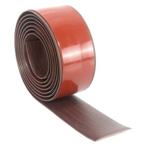 Yuzzy Floor Transition Strip Self Adhesive Floor Cover Strips Flexible Threshold Strips 78.7in L x 2in W Self Adhesive Flooring Transitions Strip Vinyl Floor Flat Divider Strip Red Oak Grain(6.6FT)