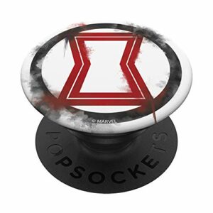 Marvel Avengers Endgame Black Widow Spray Paint Logo PopSockets PopGrip: Swappable Grip for Phones & Tablets