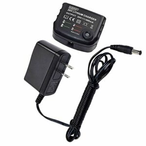 HQRP 20V Li-Ion Battery Charger Compatible with Black and Decker LGC120 LGC120B Garden Cultivator, LPHT120 LPHT120B Trimmer Sweeper