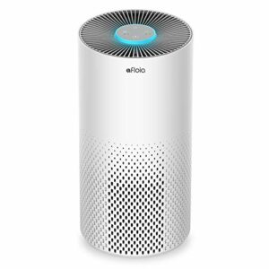 Air Purifiers for Home Large Room Up to 1076 Ft², Afloia H13 True HEPA Air Purifiers for Bedroom 22 dB, Air Cleaners Dust Remover for Pet Mold Pollen, Odor Smoke Eliminator, Kilo White, 7 Color Light