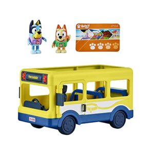 Bluey Bus, Bus Vehicle and Figures Pack, with Two 2.5-3