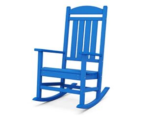 POLYWOOD R100PB Presidential Outdoor Rocking Chair, Pacific Blue