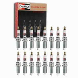 16 pc Champion Iridium Spark Plugs compatible with Ram 2500 5.7L 6.4L V8 2011-2019 Ignition Wire Secondary