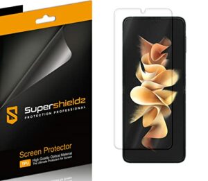 (2 Pack) Supershieldz Designed for Samsung Galaxy Z Flip 3 5G Screen Protector, (Full Coverage) High Definition Clear Shield (TPU)