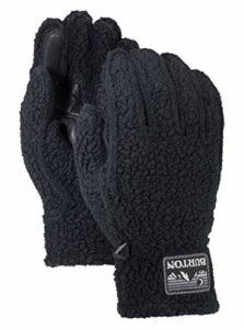 Burton Mens Stovepipe Fleece Glove, True Black Heather, Medium