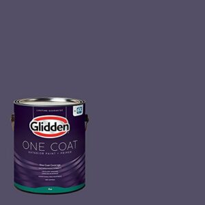 Glidden Exterior Paint + Primer: Purple/Magic Spell, One Coat, Flat, 1-Gallon