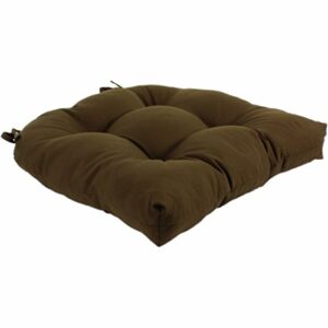 College Covers Everything Comfy Indoor/Outdoor Seat Patio D Cushion, 1 Count (Pack of 1), Brown